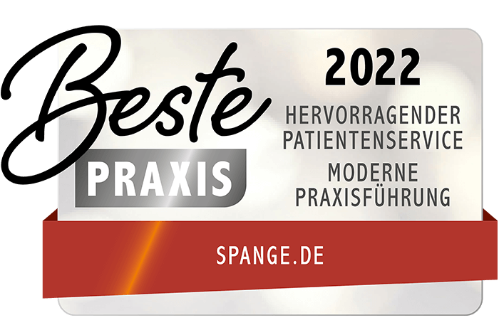 Beste Praxis Siegel 2022 - Spange.de